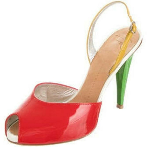 NWT Authentic Giuseppe multicolor heels - Picture 4 of 5